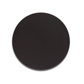 Plaque ronde en aluminium noir